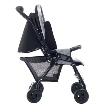 グレコ デュオスポーツ ジェミニブラック GRACO 二人乗りベビーカー (背面タイプ) 専用レインカバー付【P/N】【送料無料 沖縄・一部地域を除く】